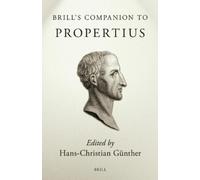 Hans-Christian Günther Brill's Companion to Propertius (Tascabile)