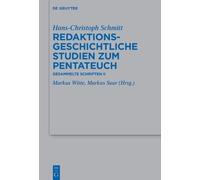 Hans-Christoph Sc Redaktionsgeschichtliche Studien zum Penta (Copertina rigida)