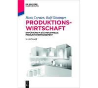Hans Corsten Ralf Gössinger Produktionswirtschaft (Tascabile)
