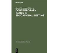 Hans F. Crombag Contemporary issues in educational testing (Copertina rigida)