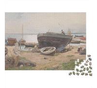 Hans Gude Puzzles in Legno, Rompicapo museo 1000 Pezzi, arte Puzzle Impegnativi Adulti, Puzzle opere d'arte famose nel mondo Di Natale, Regali Di Festa,