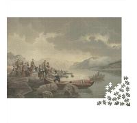 Hans Gude Rompicapo arte, opere d'arte famose nel mondo Puzzles Impegnativi, Puzzle dipinto Sostenibile Premium Riunione Di Famiglia Gioco Educativo Giocattoli 1000 Pcs