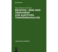 Hans-Heinrich L Bevaton - Berliner Verfahren Zur Auditiven To (Copertina rigida)