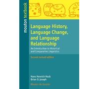 Hans Henrich Hock Br Language History, Language Change, and Language (Tascabile)