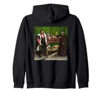 Hans Holbein The Younger The Ambassadors Felpa con Cappuccio
