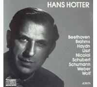 HANS HOTTER: LIEDER - BEETHOVEN, BRAHMS, HAYDN, LISZT, NICOLAI, SCHUBERT, SCHUMANN, WEBER, WOLF - ACANTA 1988