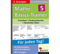 Hans J Schmidt Mathe-Basics-Trainer 5. Schuljahr: Grundlagentrainin (Broschüre)