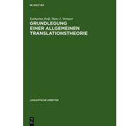 Hans J Vermeer Katha Grundlegung einer allgemeinen Translatio (Copertina rigida)