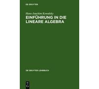 Hans-Joachim Kowalsky Einführung in Die Lineare Algebra (Copertina rigida)