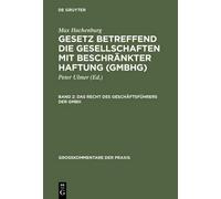 Hans-Joachim Me Gesetz betreffend die Gesellschaften mit besc (Copertina rigida)