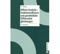 Hans-Joachim Ru Höhere Analysis - Funktionentheorie und gewöh (Copertina rigida)