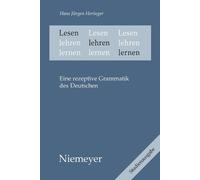 Hans Jürgen Heringer Lesen Lehren Lernen (Tascabile)