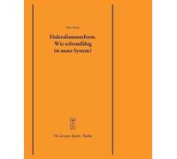 Hans Meyer Föderalismusreform (Tascabile)