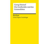 Hans-Peter Müll Die Großstädte und das Geistesleben: - Der Klassike (Tascabile)