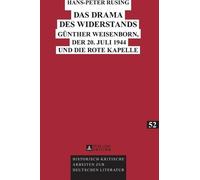 Hans-Peter Rüsing Das Drama des Widerstands (Copertina rigida)