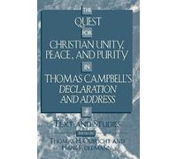 Hans Rollmann T The Quest for Christian Unity, Peace, and Purity in (Tascabile)