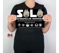 Hans Solo Divertente Metallo Insegna Star Wars Falcon Logo Episodio 8 9