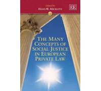Hans-W. Micklit The Many Concepts of Social Justice in Europe (Copertina rigida)