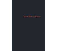 Hans Werner Henze A Catalogue of Works (Tascabile)