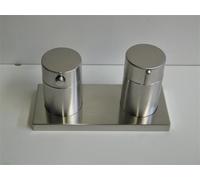 Hansa 44539583 Thermostat-Fertigmontageset, Hansamatrix, Aspetto Acciaio Inox