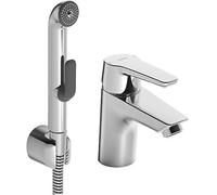 Hansa 51462293, Miscelatore monocomando/lavabo Hansapolo DN15 | funzione doccia, Cascade aeratore, Reset Automatico/Doccetta estraibile | doccia tubo: 1600 mm