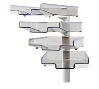 Hansa Aeratore girevole con 4 ciotole, grigio chiaro