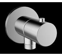 HANSA Arco di collegamento a parete, rotondo, 75 x 75 mm, cromo, 51570173