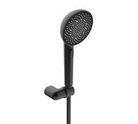 Hansa Aurelia set doccia con supporto, 3 tipi di getto, 4717012033, Aurelia nero opaco [Rubinetteria Bagno > Set Doccia]