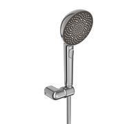 Hansa Aurelia set doccia con supporto, 3 tipi di getto, 4717012080, Aurelia acciaio inox spazzolato [Rubinetteria Bagno > Set Doccia]