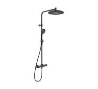 Hansa Aurelia sistema doccia, termostatico, 4719910333, Aurelia nero opaco [Rubinetteria Bagno > Colonne Doccia]