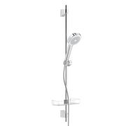 Hansa Basicjet Style set doccia con asta saliscendi e mensola, 1 tipo di getto, 44790111, Basicjet Style cromo [Rubinetteria Bagno > Set Doccia]