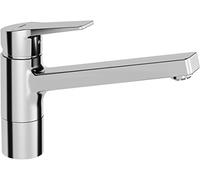 Hansa, Batteria monoforo monocomando per lavello, bassa pressione dell´acqua, Hansatwist 0912, cromato, 09121183