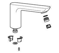 Hansa bocca per gruppo 1 foro lavabo monocomando Ligna, 59914023, Ligna cromo [Rubinetteria Bagno > Ricambi Rubinetteria Bagno]