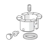 Hansa Designo set guarnizioni per gruppo lavabo monocomando a 1 foro, 59911884, Designo [Rubinetteria Bagno > Ricambi Rubinetteria Bagno]