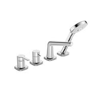 Hansa Designo Style miscelatore monocomando, per vasca, 53122083, Designo Style cromo/bianco [Rubinetteria Bagno > Rubinetteria Vasca]