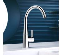 Hansa Designo Style rubinetto da cucina, orientabile, 51012283, Designo Style cromo [Rubinetteria da Cucina > Rubinetti da Cucina]