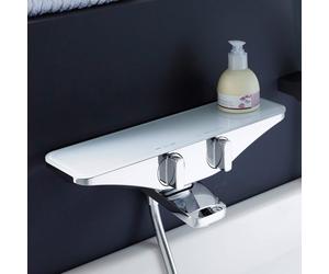 Hansa Emotion rubinetto vasca esterno con termostatico, 5864217182, Emotion bianco/cromo [Rubinetteria Bagno > Rubinetteria Vasca]