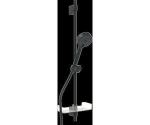 HANSA HANSABASICJET kit de douche murale, longueur 960 mm, technique anti-calcaire, 3 jets, douchette à main diamètre 95 mm, 4467013333, 4467013333, Colorazione: nero opaco