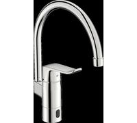 HANSA HANSACARE Hybrid Robinet de cuisine, hybride/Bluetooth, avec bloc dalimentation, saillie 178 mm, chromé, 46142009, 46142009