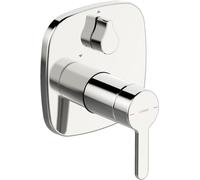Hansa HANSADESIGNO Miscelatore per vasca e doccia Style, da incasso, cromo, 81119593 - 81119593