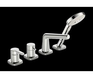 HANSA HANSADESIGNO Style Set de montage final pour bain/douche, 4 trous, saillie : 189mm, 53122083, 53122083