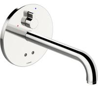 HANSA HANSAELECTRA Mitigeur de lavabo, Bluetooth, sans contact, saillie 245 mm, température réglable, 81812119, 81812119