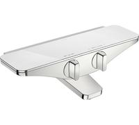 HANSA HANSAEMOTION Mitigeur bain/douche, saillie 137mm, avec verre de sécurité, chrome/blanc, 5864217182, 5864217182