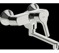 HANSA HANSAPALENO Mitigeur de lavabo, montage mural, saillie 242 mm, chromé, 56382203, 56382203