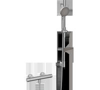 HANSA HANSAPRISMA Mitigeur de douche avec ensemble de douche, 770mm, 3 jets, 48130421, 48130421, Colorazione: cromo