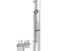HANSA HANSAPRISMA Mitigeur de douche avec ensemble de douche, 970mm, 3 jets, 4813043180, 4813043180, Colorazione: Acciaio spazzolato