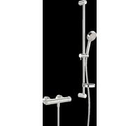 HANSA HANSAPRISMA Mitigeur de douche avec ensemble de douche, à raccourcir, 95mm, fonction éco, 3 jets, 48080131, 48080131