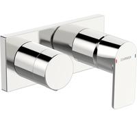 HANSA HANSASTELA Set de montage final pour baignoire/douche, chrome, 44579573, 44579573