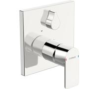 HANSA HANSASTELA Set de montage final pour baignoire/douche, rosace carrée, chrome, 87849073, 87849073