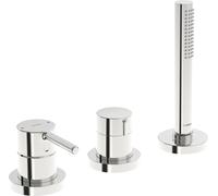 HANSA HANSAVANTIS Style Set de montage final pour bain/douche, montage sur bord de baignoire, 3 trous, chromé, 54709007, 54709007